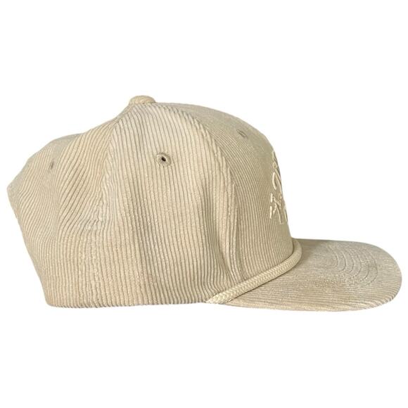 Snapback Sports Corduroy Hat Rope Upside Down - Picture 2 of 7